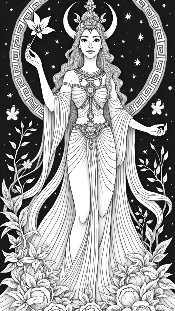 goddess coloring pages